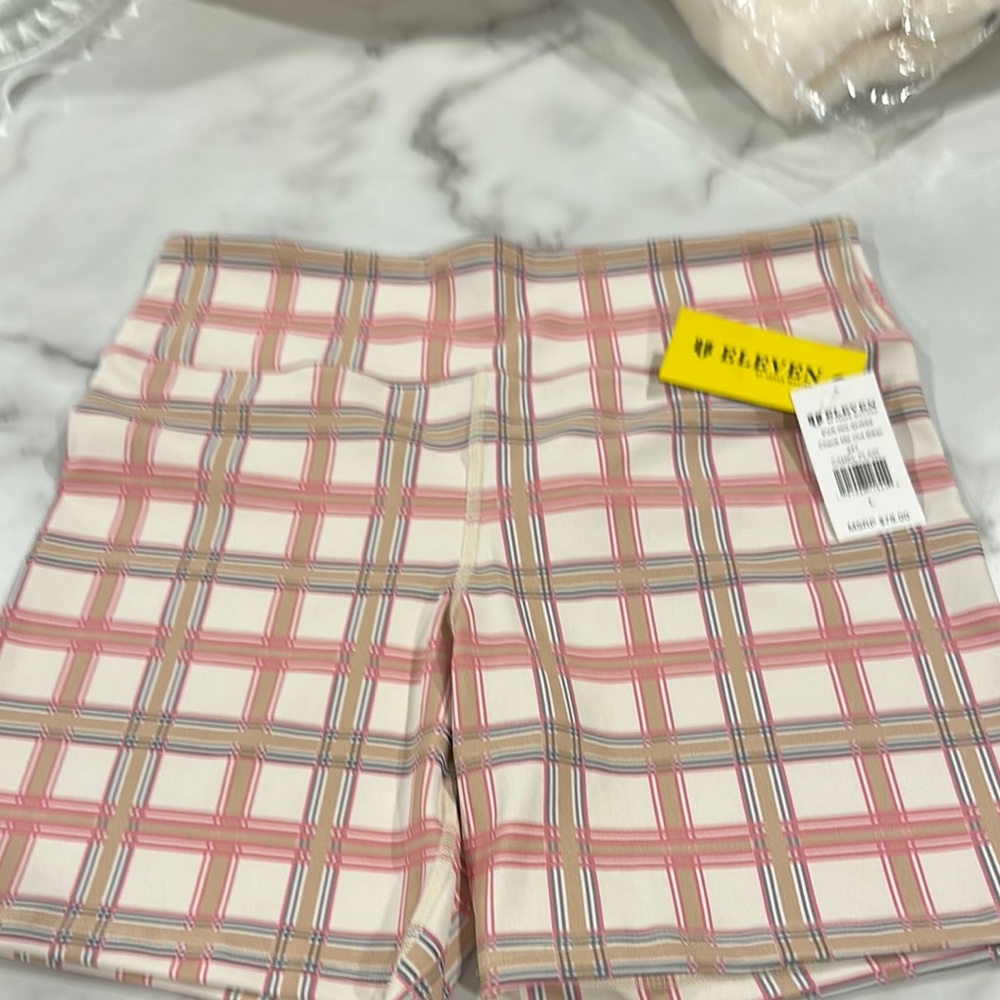 Pink Plaid Women's Shorts